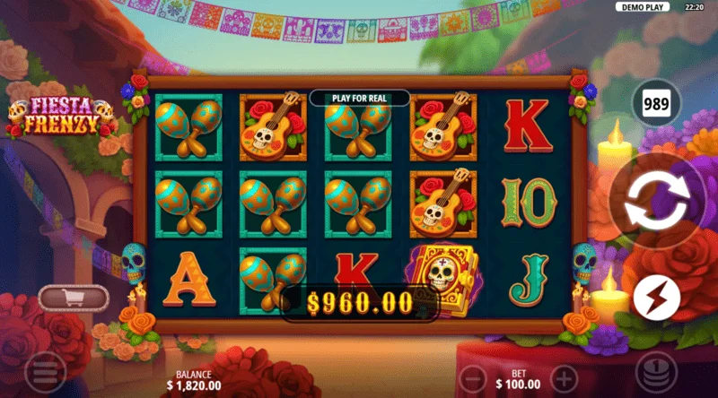 Fiesta Frenzy - tổ hợp chiến thắng trong trò chơi cơ bản